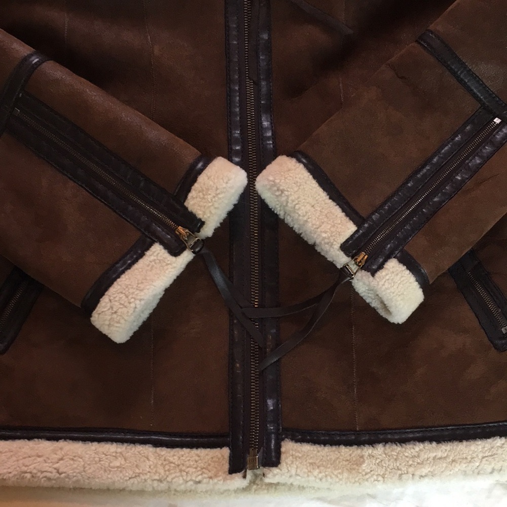FACONNABLE | Women's Genuine Shearling Bomber Jacket - Picture 15 of 17